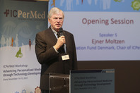 Ejner Moltzen, ICPerMed Chair, at the opening of the ICPerMed workshop in Siena