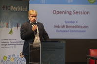 Indridi Benediktsson (European Commission) at the opening of the workshop